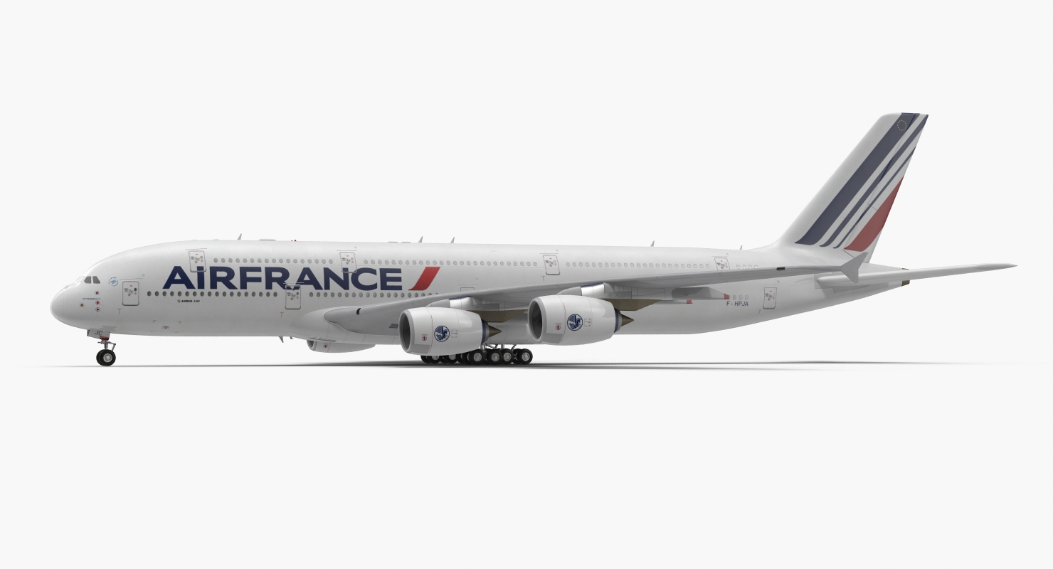 Airbus A380 1000 Air France 3D